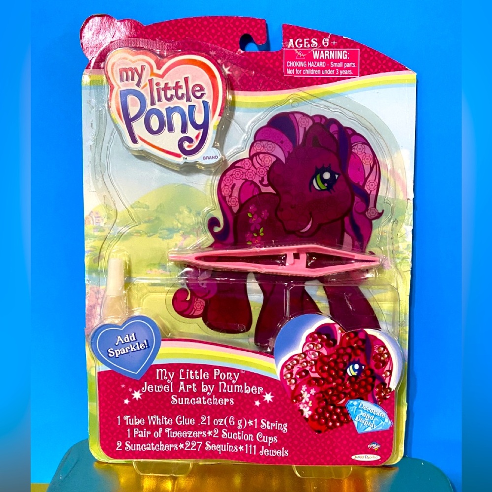 MY LITTLE PONY G3 2006 SUNCATCHER JEWEL ART BY NUMBER ADD SPARKLE TO THE PONY